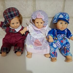 Gi-Go Toys My Pals Bean Bag Plush Baby Dolls Set Of 3